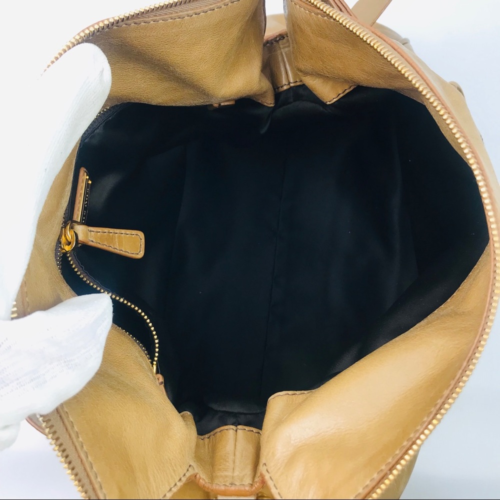 Authentic Miu Miu Brown Soft Leather 2Way Shoulder - Picture 7 of 8